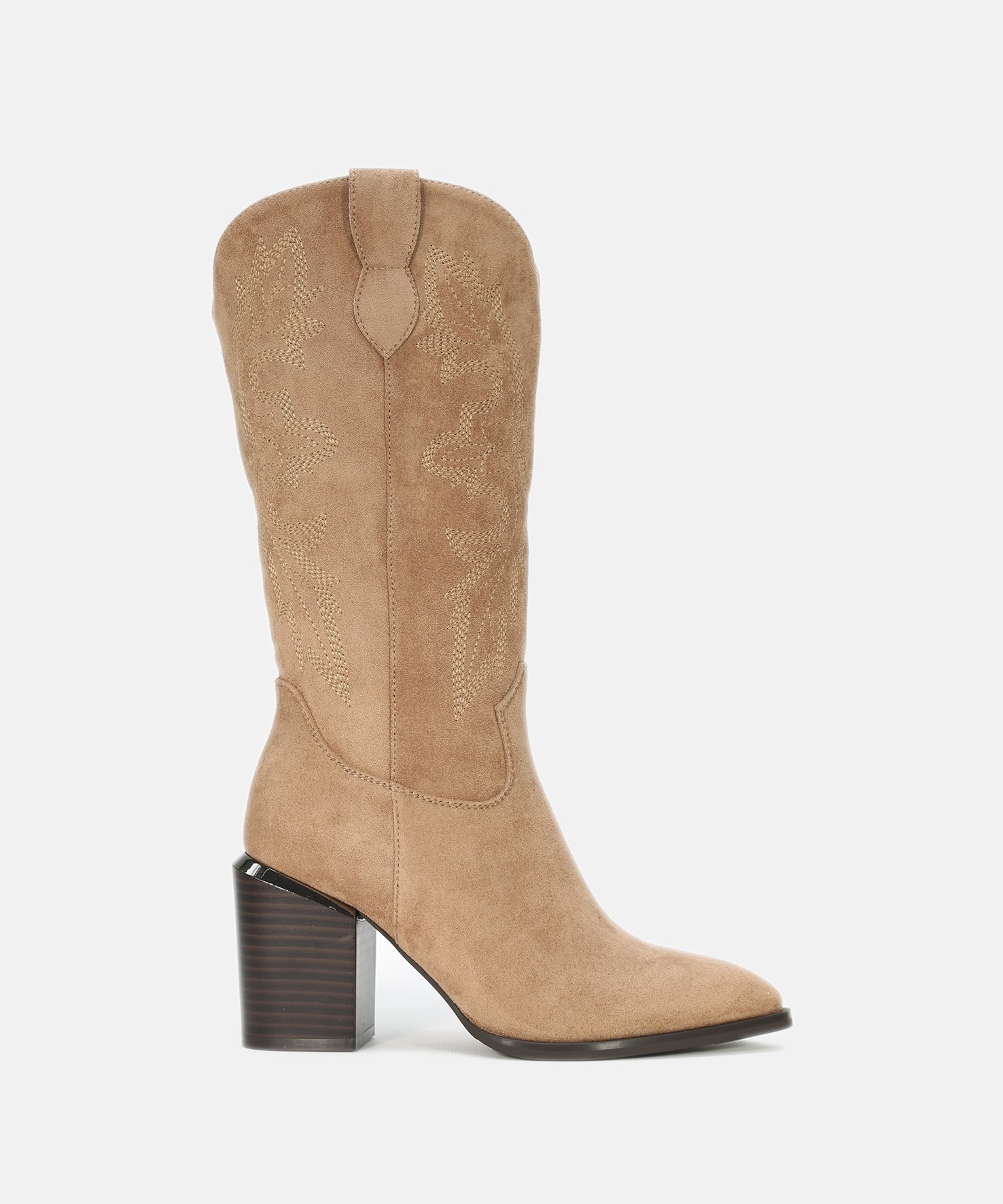 Botas cowboy media caña detalle tacón image number null